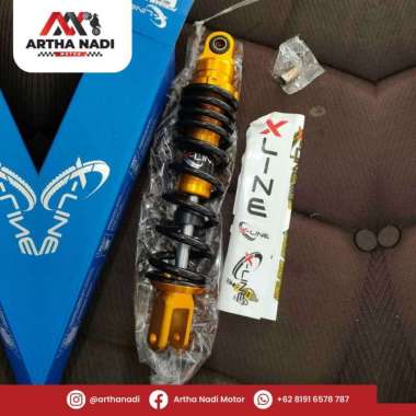 Shock Shockbreaker Xline Hitam As Emas Vario Beat Scoopy Mio UK 30 cm