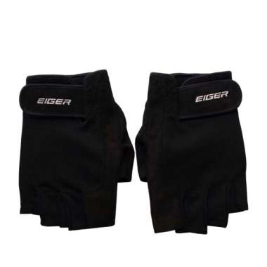 EIGER NEW RIDING GLOVE HALF BLACK M