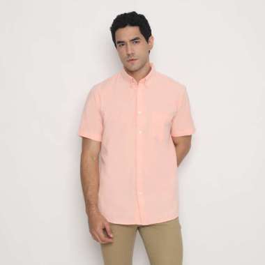 Platini Kemeja Pria Polos Oxford Pendek Salem 1080 M