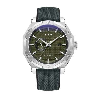 Jam Tangan Expedition E6385 Automatic Limited Edition Rubber Strap Silver Green