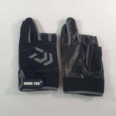 GORE-TEX Sarung Tangan Mancing Breathable Glove Half Finger 1 Pair DW-GRTX Kain Listrik Lapis Karet
