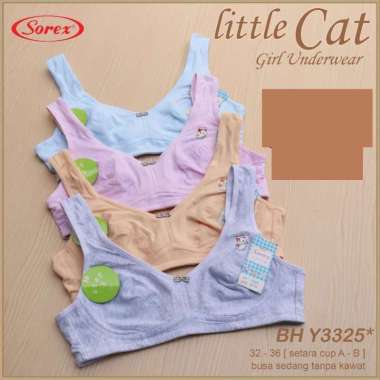 Sorex Young Y3325 Step 3 Bra BH Remaja Anak Perempuan / Pakaian Dalam Anak Remaja 34/75 abu