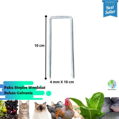 Paku Steples Weedmat Bahan Galvanis paku10cmsaja