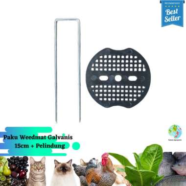 Paku Steples Weedmat Bahan Galvanis paku15cm+Pelndng