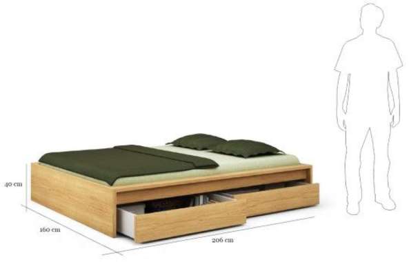 Divan Laci 160 x200 Dipan Laci Kayu Solid Tempat Tidur Laci Kayu Jati Ukuran 120x200