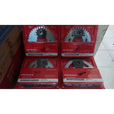 Gear Set / Kit Paket Rantai Roda Honda Motor Revo Absolute - Revo Fit - Supra Fit New - Kharisma - S
