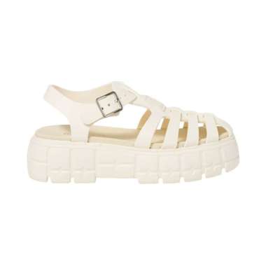 [12.12 Dealcember] Miu Miu Eva 50mm Platform Sandals Rubber Ivory 40 White