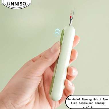UNNISO - Pendedel Benang Jahit Dan Alat Memasukan Benang 2 In 1