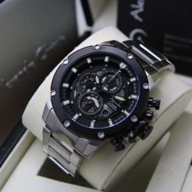 ALEXANDRE CHRISTIE AC 6564 SILVER BLACK STAINLESS PRIA. ORIGINAL