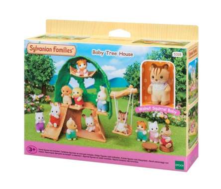 SYLVANIAN FAMILIES Baby Tree House Play Set Mainan Anak