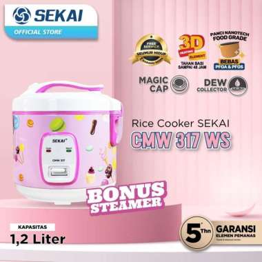 SEKAI Rice Cooker CMW 317 WS - Rice Cooker Sekai 1.2 Liter CMW 317 WS