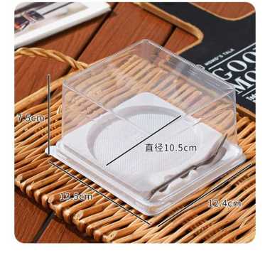 10pc PREMIUM korean dessert box mika tray kue cake bulat mika kue tart - mika garpu, bulat 10cm