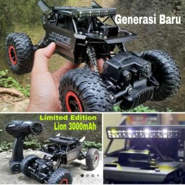 MOBIL RC 4WD ROCK CRAWLER MOBIL REMOT KONTROL BAWAAN+CADANGAN RACE LION 3000