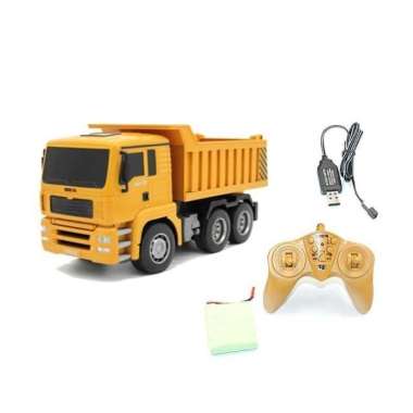 HUINA 1332 RC DUMP TRUCK 1/18 6CH MAINAN REMOTE ALAT BERAT