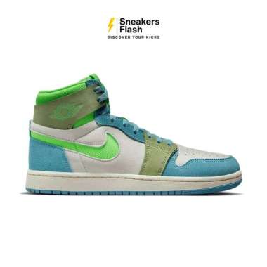 NIKE Air Jordan 1 High Original Zoom Cmft 2 Green Sepatu Sneakers Wanita - DV1305433 36.5