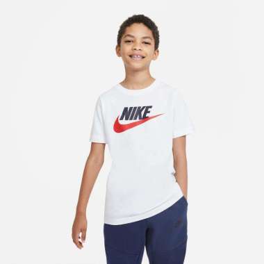 Nike Sportswear Big Kids Cotton T-Shirt (AR5252-107) S
