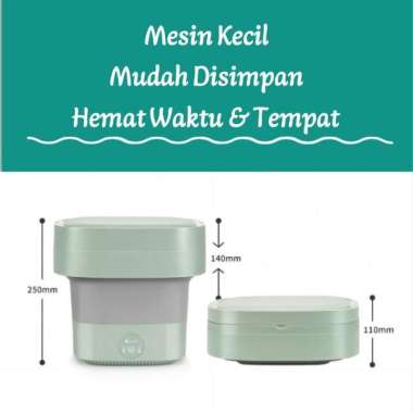 SOSEKI Mesin Cuci Mini Portabel 4.5L / Mesin Cuci Lipat Mini Portabel - Hijau