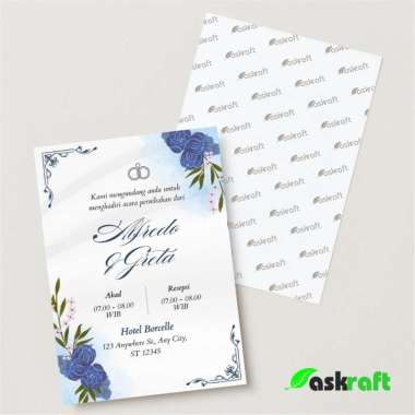 Askraft Undangan Pernikahan Minimalis ASKRAFT-F-06 230 Gram