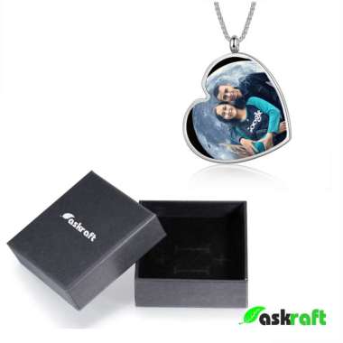 Askraft Kalung Liontin Love Foto & Nama