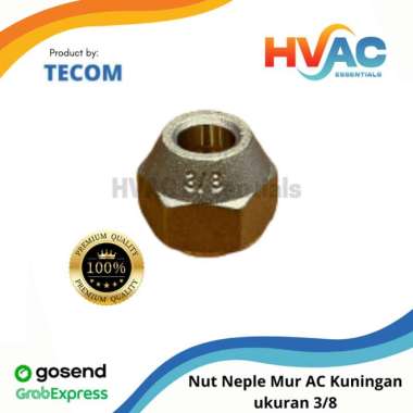 Nut Neple Mur AC Kuningan ukuran 3/8