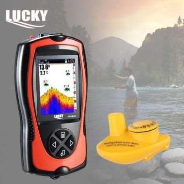 Fish Finder LUCKY Wireless Color Pelacak Ikan FF1108-1CW Pancing Laut