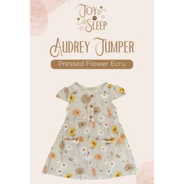 Harlow Kids Audrey Jumper Dress Anak Bayi Prerempuan S Pressed Flower Ecru