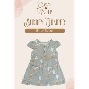 Harlow Kids Audrey Jumper Dress Anak Bayi Prerempuan M Bitty Sage
