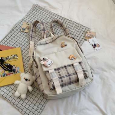 RANSEL WANITA BL777 - TAS - RANSEL IMPORT - RANSEL KOREA - BACKPACK - RANSEL MURAH BL777 - KHAKI