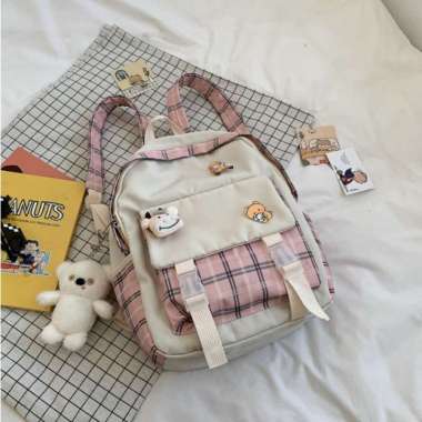 RANSEL WANITA BL777 - TAS - RANSEL IMPORT - RANSEL KOREA - BACKPACK - RANSEL MURAH BL777 - PINK