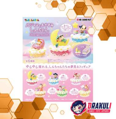 Toys Re-Ment Crayon Shinchan - Good Night, Shinchan (Set of 6)