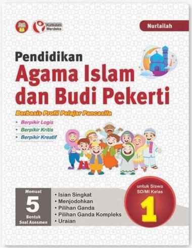 PAI & BUDI PEKERTI SD KELAS 1 KURIKULUM MERDEKA - YRAMA WIDYA Multivariasi Multicolor