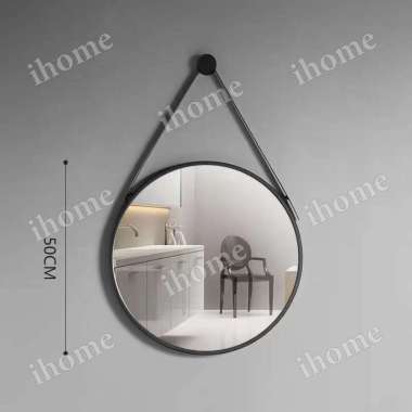 JP Cermin Bulat Aesthetic Cermin Gantung Dindi 50CM