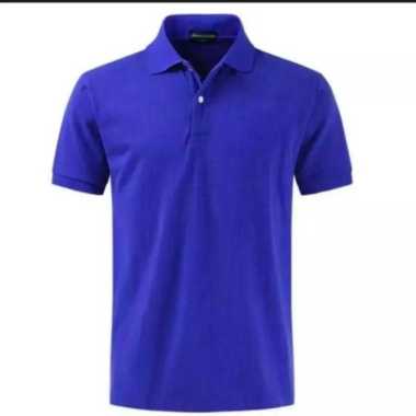 Kaos kerah polo wangki unisex BIRU BCA M