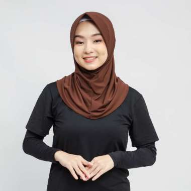 HIJAB BERGO SPORTY/BERGO HAMIDAH OLAHRAGA /KERUDUNG INSTAN JERSEY SIZE XS PRAMUKA