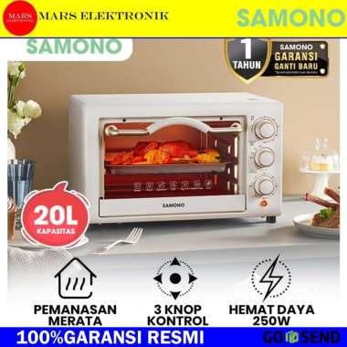 SAMONO OVEN LISTRIK SW-EOW20 - 20 LITER - LOW WATT - OVEN SAMONO - GARANSI RESMI - READY
