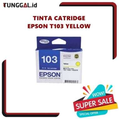 TINTA CATRIDGE EPSON T103 YELLOW ORIGINAL