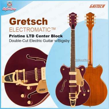 GRETSCH ELECTROMATIC PRISTINE LTD CENTER BLOCK DOUBLE-CUT WITH BIGSBY - DARK CHERRY METALLIC