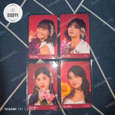 Photocard JKT48 Flowerful Official Freya | Zee | Shani | Gracia | Freya