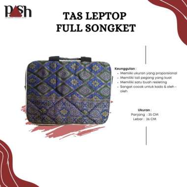 Songket Pash - Tas Laptop Full Songket Khas Palembang V.2