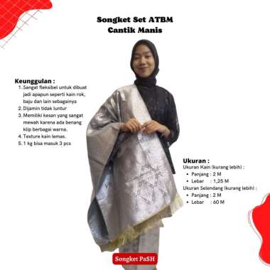 Songket Pash - Songket Palembang Atbm Motif Cantik Manis Silver Berbagai Macam Motif Dan Warna Songk