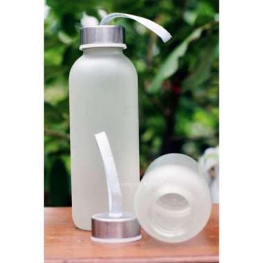 Beling Botol Tumbler Kaca Bening Polos / Botol Minum Kaca Doff Polos Untuk Souvenir Termurah D O F F