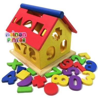 Rumah Angka Dan Geometri Mainan Edukasi Anak