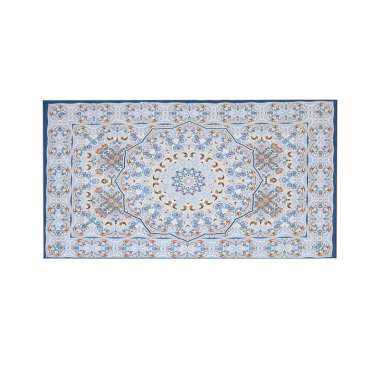 OEM ONE-C1096 Karpet Ruang Tamu Eropa Style Import Polyester 140X200CM Anti Slip / Karpet Permadani