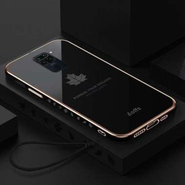 Promo Case Maple Redmi Note 9 / Note 9 Pro Softcase Plating Terbaru Redmi Note 9 Hitam