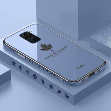 Promo Case Maple Redmi Note 9 / Note 9 Pro Softcase Plating Terbaru Redmi Note 9 Biru