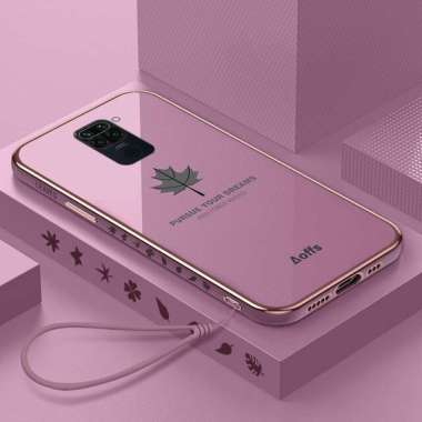 Promo Case Maple Redmi Note 9 / Note 9 Pro Softcase Plating Terbaru Redmi Note 9 Ungu