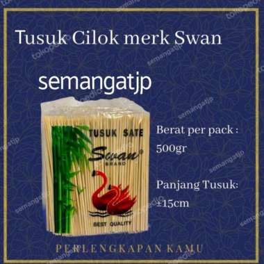Tusuk sate bambu 15Cm / tusukan / cimol / sosis