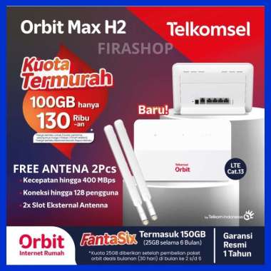 Modem Router Wifi Telkomsel Orbit Max H2 High Speed Internet Free Kuota