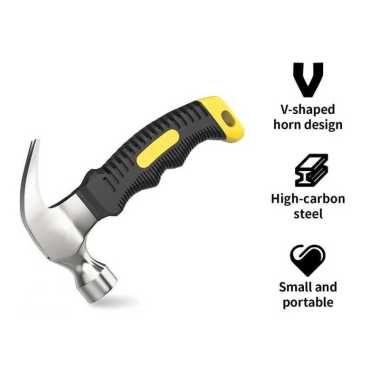 VECONOR Palu Mini Claw Hammer Portable High-Carbon Steel 50HRC