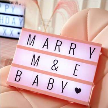 Lampu Neon Box A4 Message Letter Light Box Neon Box BESAR 1020-300